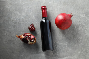 Pomegranate wine, gourmet alcohol drink, delicious beverage