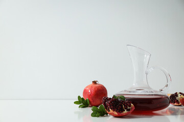 Pomegranate wine, delicious and gourmet alcohol drink