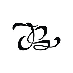 initials letter j and s concept logo