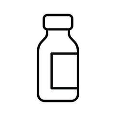 medicine bottle icon vector design template simple and clean