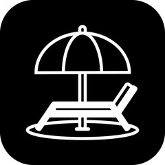 Beach Chair and Umbrella