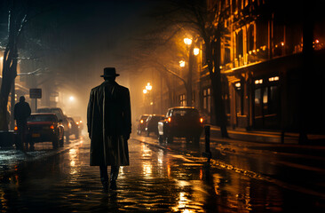 Detective in darkness