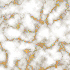 Gold marble texture with abstract white background. Marble surface with gold coated tint . Abstract golden glitter marbling seamless pattern for tile ,interior or card template vector