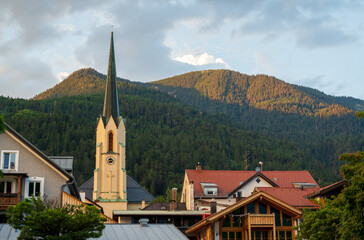 Fototapeta na wymiar Garmisch-Partenkirchen in Bavaria, Germany
