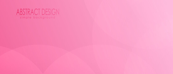 Pink gradient abstract background with arbitrary geometric shapes. Vector composition