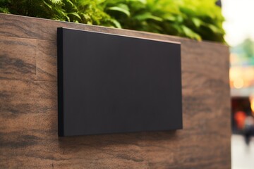 Shop sign, shop sign mockup, mockup, high detailed. Generative AI.