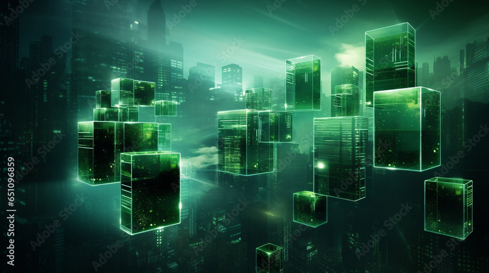 Poster technology digital background network city abstract concept computer future modern futuristic busine