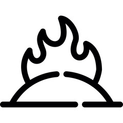 Obraz premium Incineration Icon