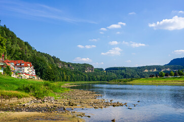 Fototapeta premium Spa Town of Rathen, Saxon Switzerland, Germany
