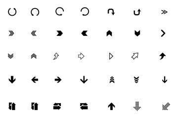 Vector illustration of arrow icons set