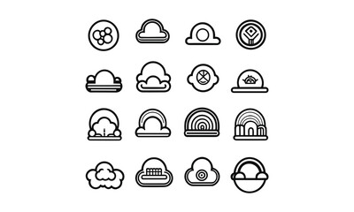Cloud computing web icons