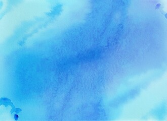The illustration of Blue and white gradient painted with watercolors, AI contents by firefly