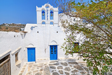 greek church at Apollonia Sifnos island Greece