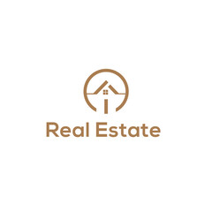  New I Real estate logo vector
