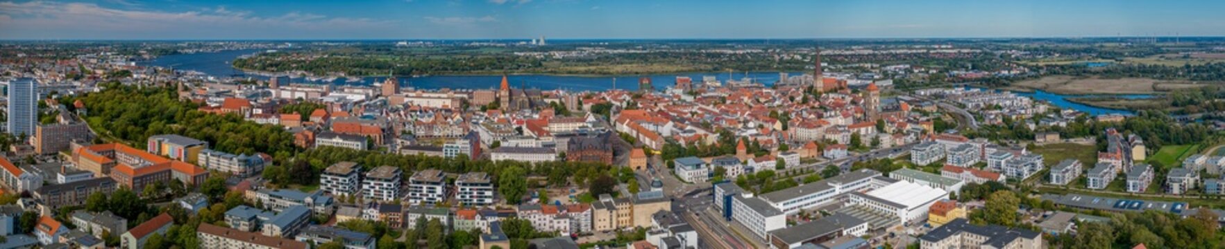 Panorama der Hansestadt Rostock