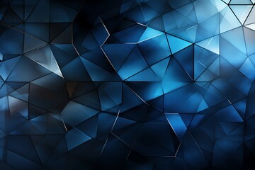 Blue Geometric Patterns Background Texture with Crisp Azure Shapes for a Modern and Dynamic Design Aesthetic - obrazy, fototapety, plakaty
