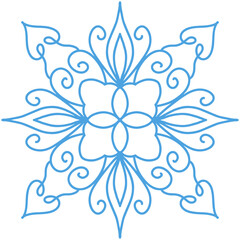 Mandala geomatric logo symbol