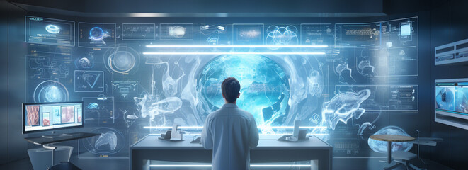 abstract technology health background wallpaper, minimal modern health data science, laboratory business wallpaper 