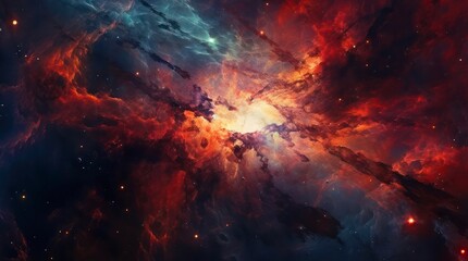 Abstract space background. Galaxies, nebula and stars in space.