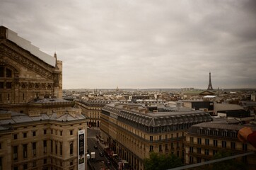 vintage landscape of Paris by analog