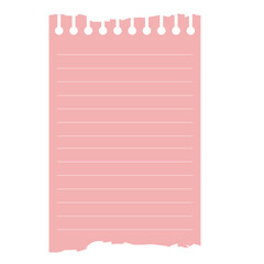 realistic torn paper pink