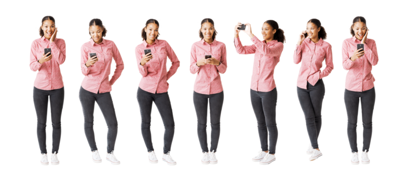 Young woman using a smartphone