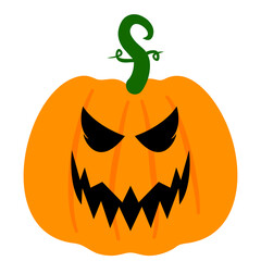 Hand drawn halloween pumpkins collection