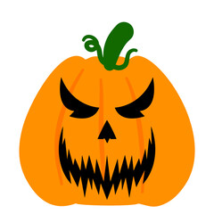 Hand drawn halloween pumpkins collection