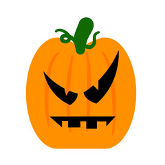 Hand drawn halloween pumpkins collection