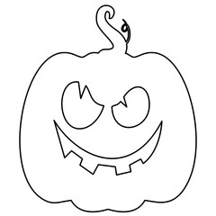 Pumpkins Halloween Faces Outline