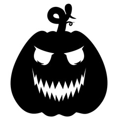 Pumpkins Silhouettes Halloween Faces