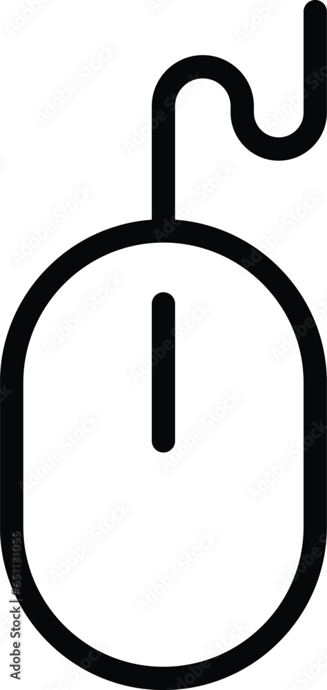 Poster mouse icon isolated on white background . computer mouse icon vector