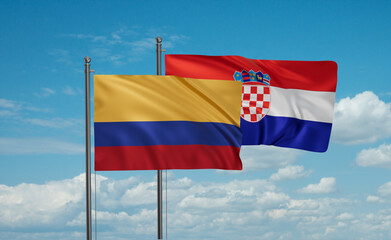 Croatia and Colombia flag