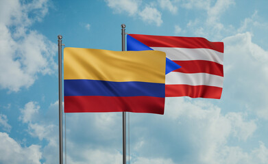 Puerto Rico and Colombia flag