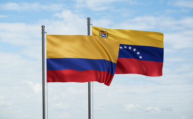 Venezuela and Colombia flag