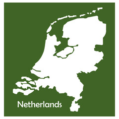 Fototapeta premium Netherlands map icon