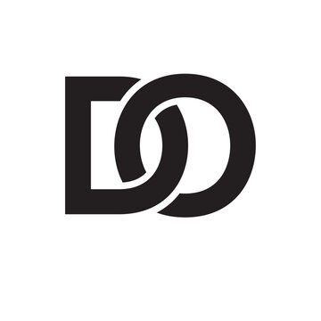 creative name DO letter logo vector