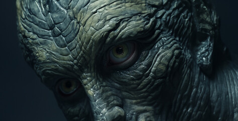 close up of a head of an eagle, full face of a reptilian alien hd wallpaper