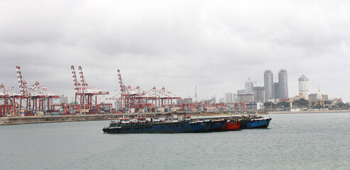 ship in harbor © J . WEERASEKARA