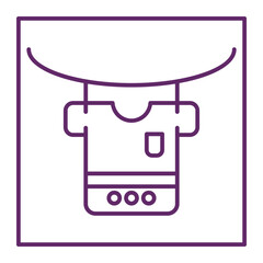 The laundry icon is an icon that represents the activity of washing clothes. Usually this icon consists of a clear and easily recognizable image of a washing machine or a pile of clothes.