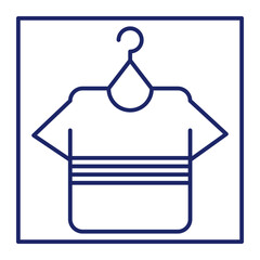 The laundry icon is an icon that represents the activity of washing clothes. Usually this icon consists of a clear and easily recognizable image of a washing machine or a pile of clothes.