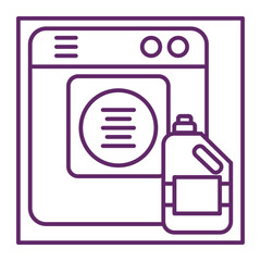 The laundry icon is an icon that represents the activity of washing clothes. Usually this icon consists of a clear and easily recognizable image of a washing machine or a pile of clothes.