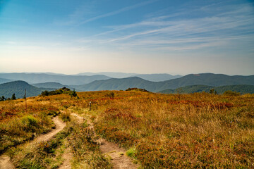 A mountain range in the Bieszczady Mountains in the area of Tarnica, Halicz and Rozsypaniec. © Arkadiusz Fajer