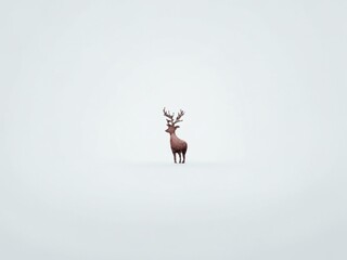 deer minimal design, white background