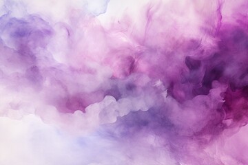 Purple Dreamy Watercolor Wash Background Texture Evokes Serenity with Soft, Ethereal Blends of Pastels and Subtle Transitions