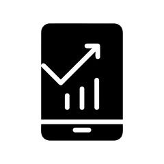 Business chart icon symbol image vector. Illustration of the diagram graphic statistics design image