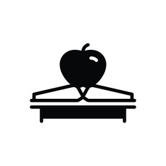 Black solid icon for upon 