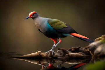 Fototapeta premium cockoo bird on a forest