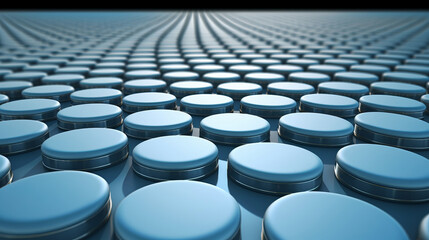 Fototapeta premium Petri dish plates in laboratory. Advanced biotechnology research concept