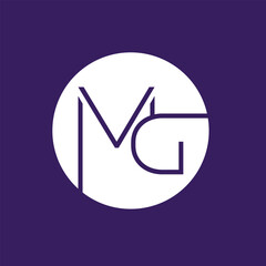 Initial Letter mg Logo Design Monogram Creative Modern Sign Symbol Icon
